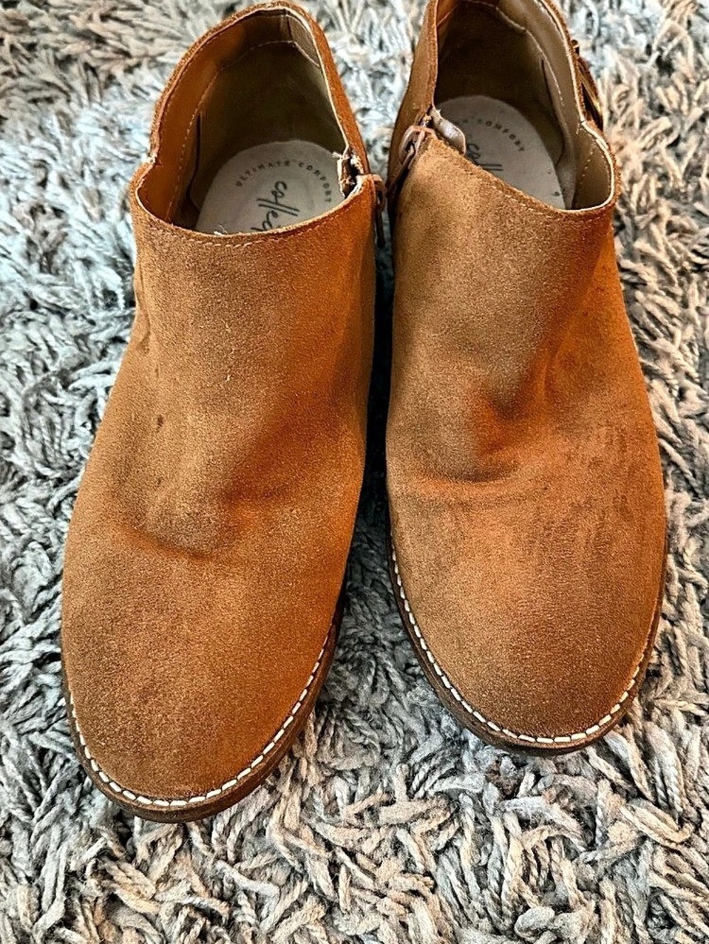 Clarks Brown Ankle Booties